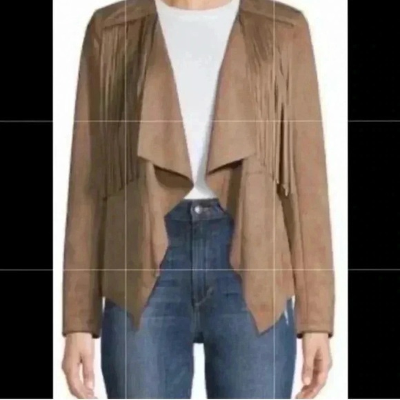 Driftwood Suede Tan  Fringe Jacket size Small - Picture 1 of 6